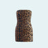 Azura Animal Print Sequin Bandeau Mini Dress