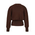 Brown sweater on a light gray background