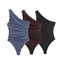 Nyssa Double Layered One Shoulder Ruched Body Suit
