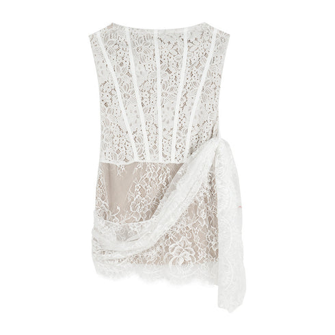 Calista Lace Bandeau Mini Dress