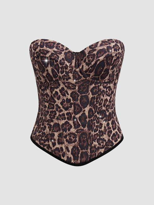 Aeliana Animal Print Multi Way Corset