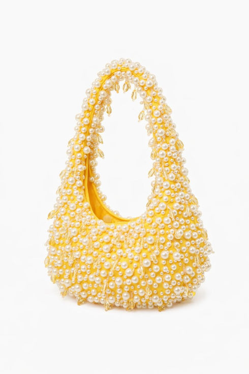Cassane Pearl Crescent Bag