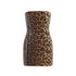 Azura Animal Print Sequin Bandeau Mini Dress