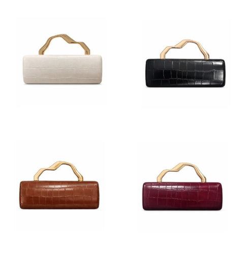 Eloura Croc-Effect Top Handle Bag