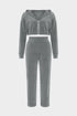Ivanna Velour Straight Leg Tracksuit
