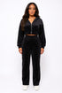 Ivanna Velour Straight Leg Tracksuit