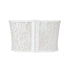 White lace corset on a white background