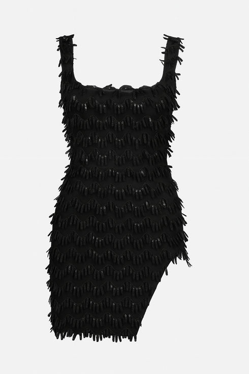 Meliora Sequin Side Split Mini Dress