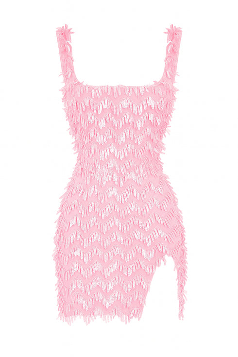 Meliora Sequin Side Split Mini Dress