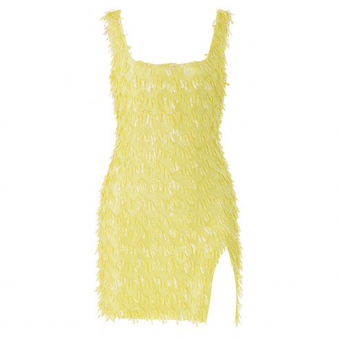 Meliora Sequin Side Split Mini Dress