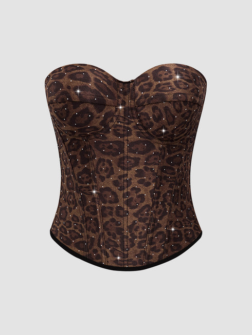 Aeliana Animal Print Multi Way Corset