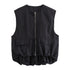 Aster Zip Up Cropped Cargo Waistcoat