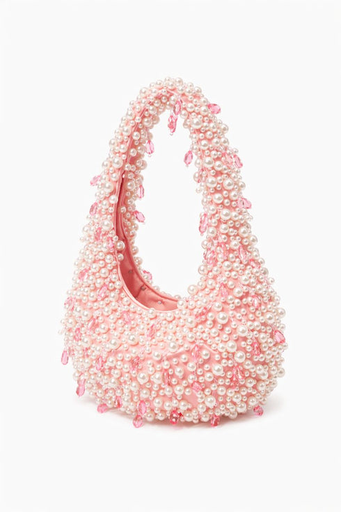 Cassane Pearl Crescent Bag