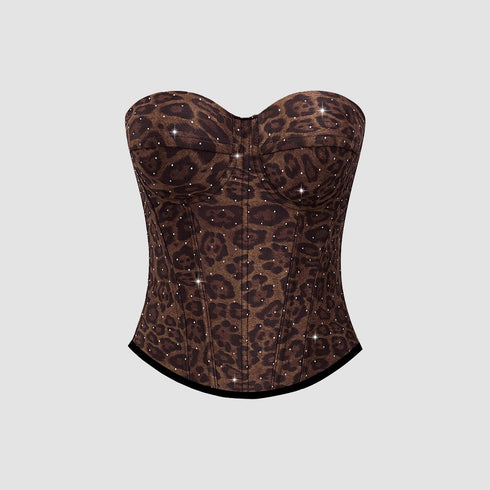 Aeliana Animal Print Multi Way Corset