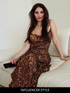Lexi Brown Leopard Print Maxi Dress