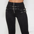 Suedette Skinny High Waist Belt Detail Trousers