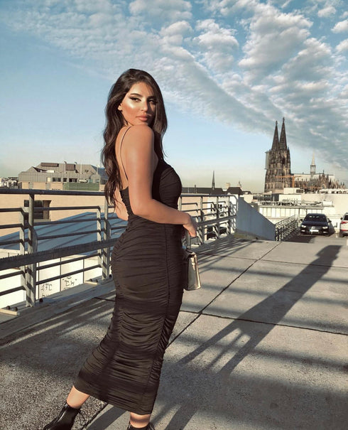 Charlie Rouched Midi Dress