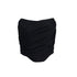 Stella Asymetrical Ruched Chiffon Corset Top