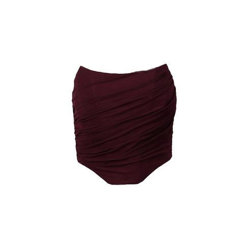 Stella Asymetrical Ruched Chiffon Corset Top