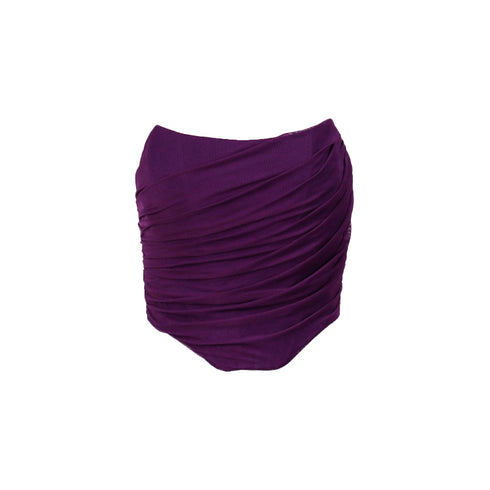 Stella Asymetrical Ruched Chiffon Corset Top