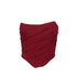 Stella Asymetrical Ruched Chiffon Corset Top