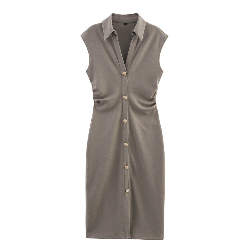 Eira Short Sleeve Midi Ruched Dress