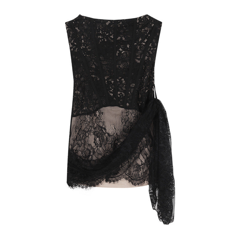 Calista Lace Bandeau Mini Dress