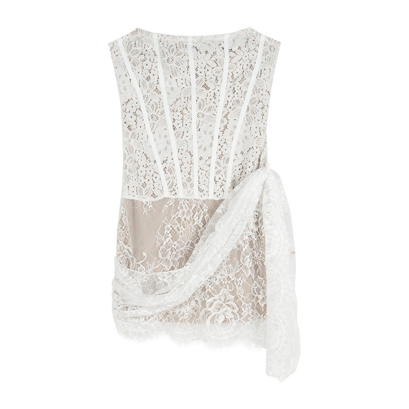 Calista Lace Bandeau Mini Dress