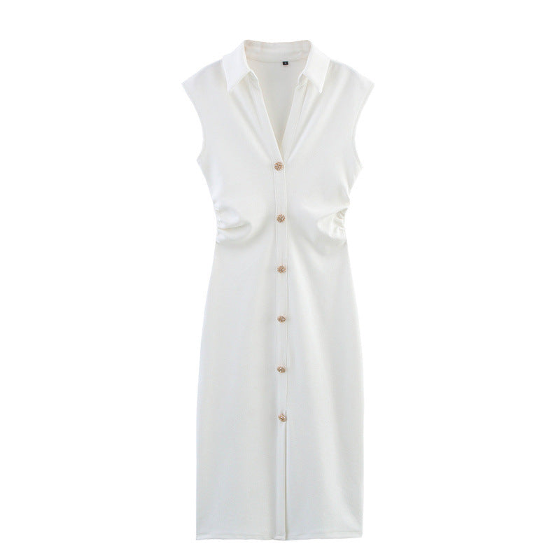 Eira Short Sleeve Midi Ruched Dress