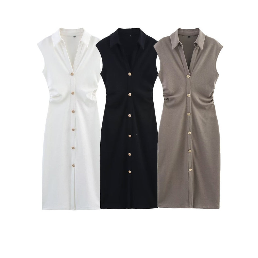 Eira Short Sleeve Midi Ruched Dress