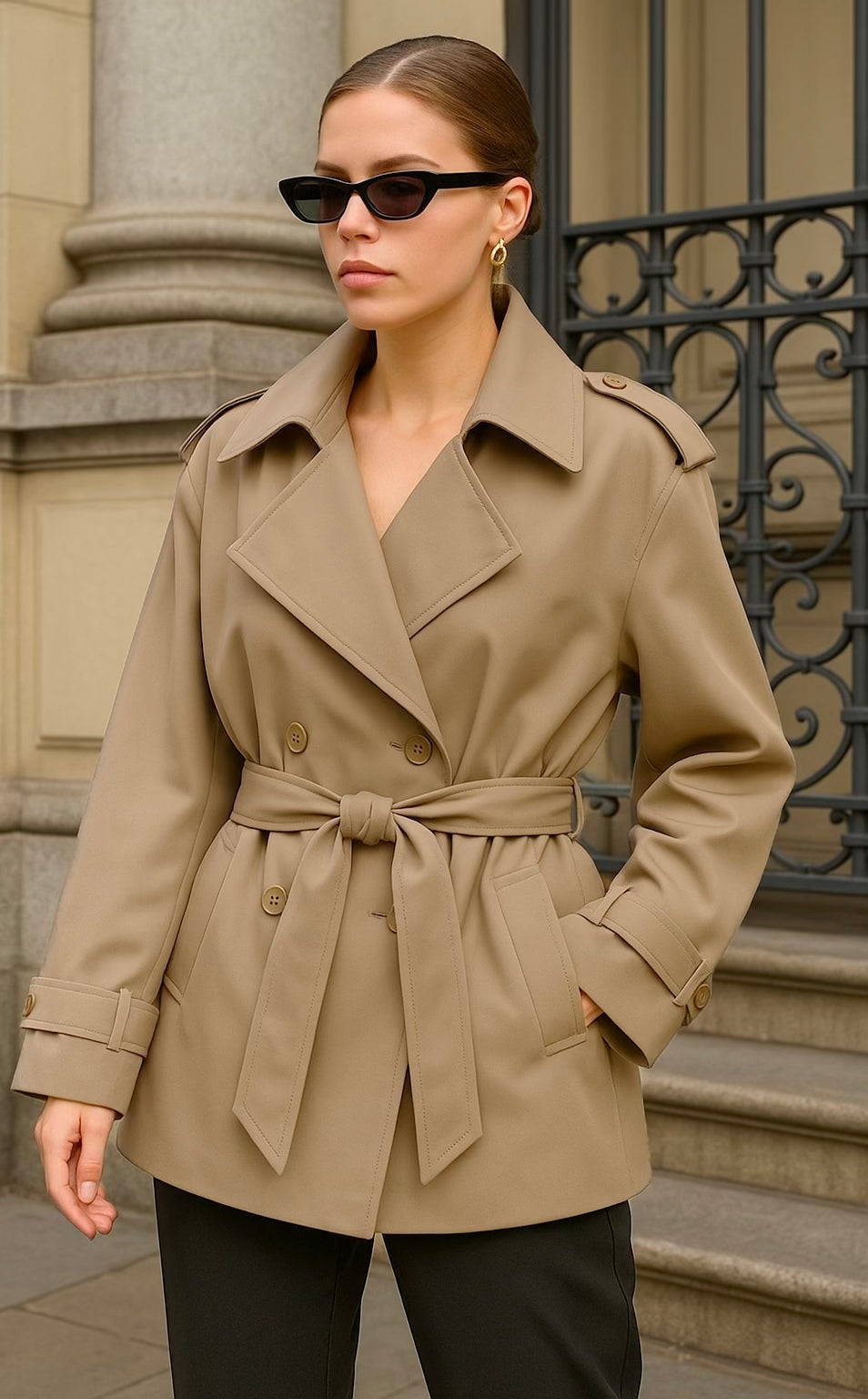 Carina Short Trench Jacket
