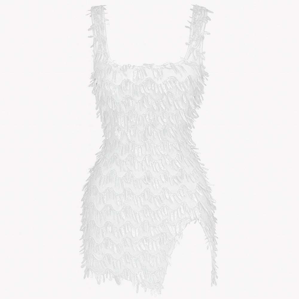 Meliora Sequin Side Split Mini Dress