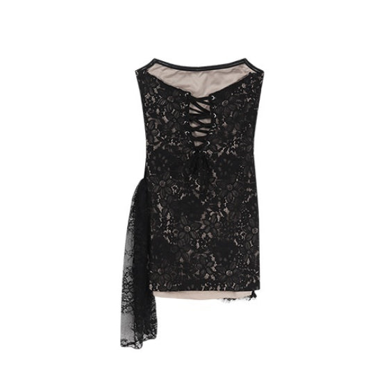 Calista Lace Bandeau Mini Dress